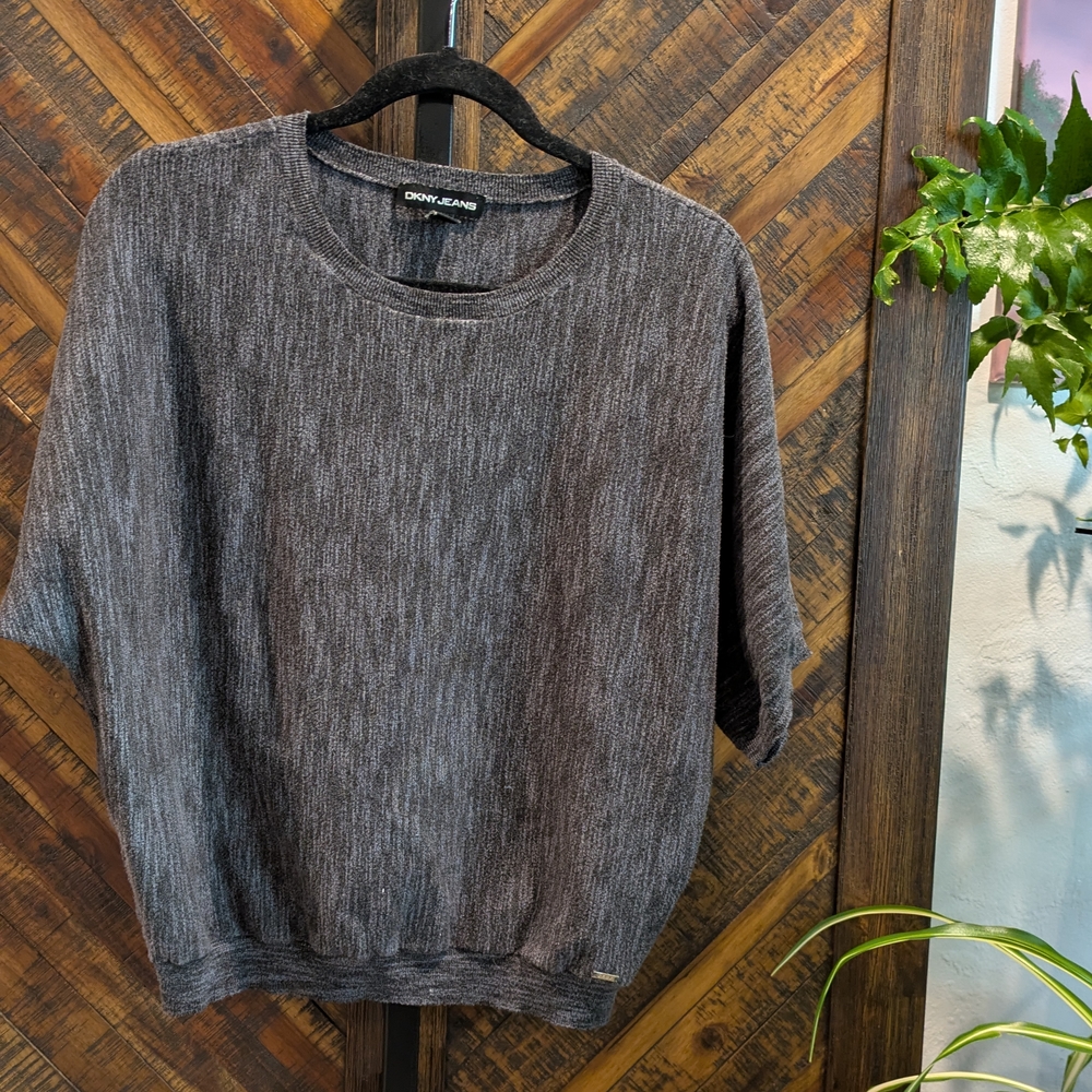 DKNY Charcoal Knit Sweater